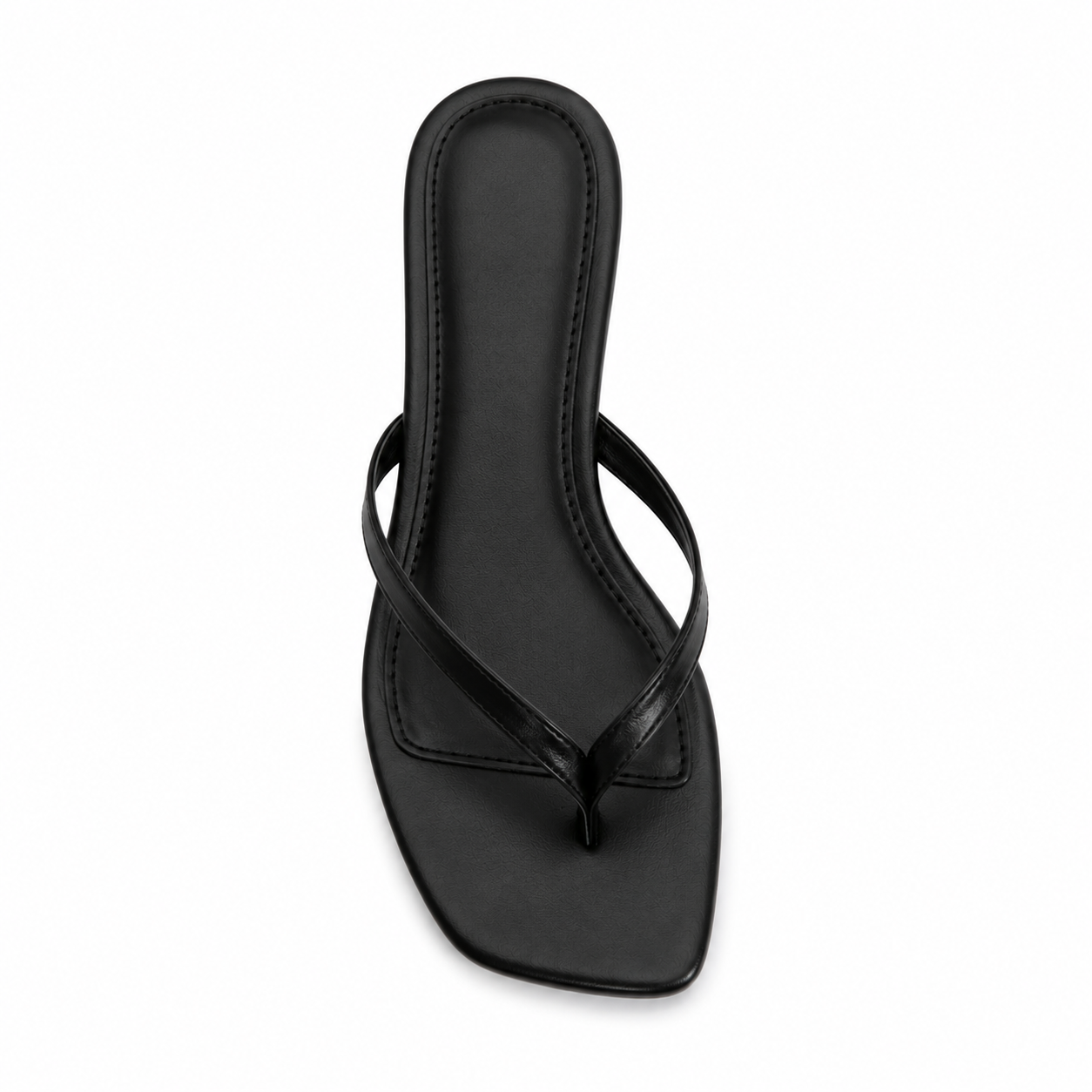 Zwarte Kitten Heel Teenslippers